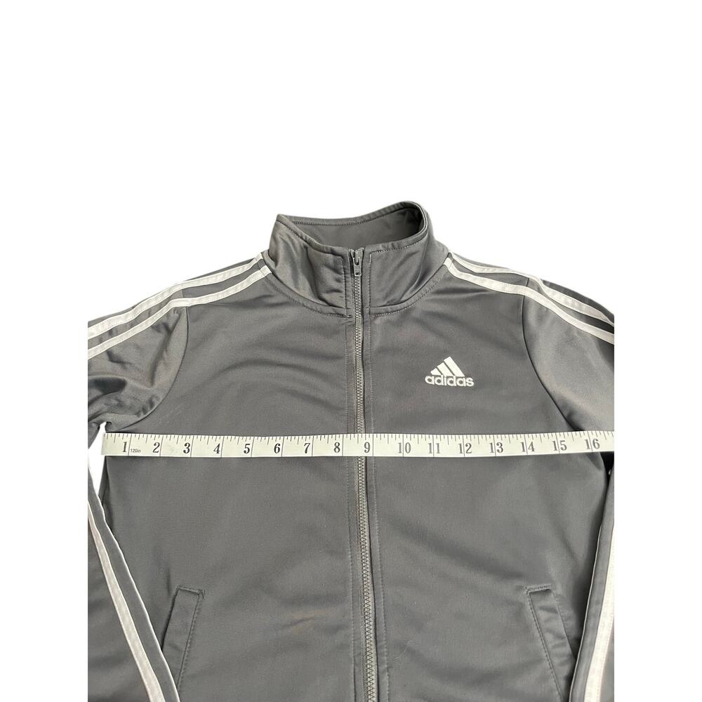 Adidas Boys Track Jacket Gray Size (10/12 M) - Picture 5 of 5